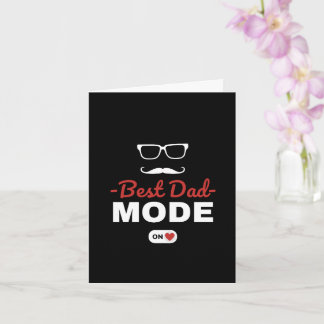 Personalised Best Dad Mode On Father's Day Card