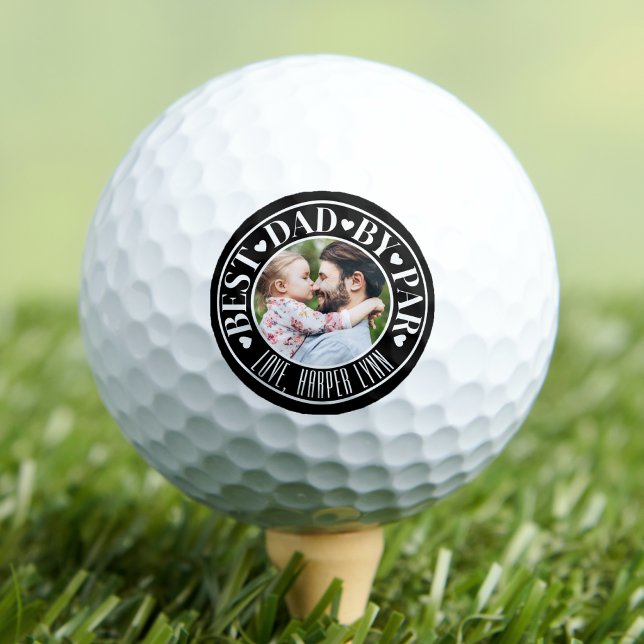 Personalised Best Dad Photo Golf Balls (Personalized Best Dad Photo Golf Balls)