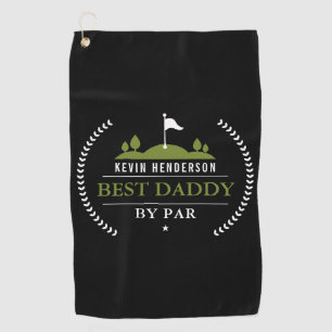 Personalised Best Daddy By Par Golf Towel