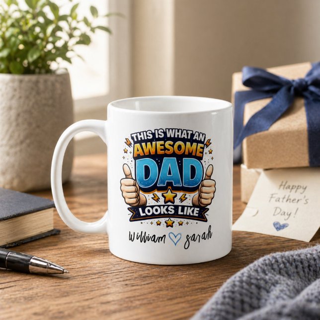 Personalised Best Daddy Ever | Custom Father’s Day Coffee Mug (Personalized Best Daddy Ever | Custom Father’s Day Coffee Mug)