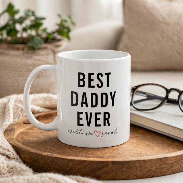 Personalised Best Daddy Ever | Custom Father’s Day Coffee Mug (Personalized Best Daddy Ever | Custom Father’s Day Coffee Mug)
