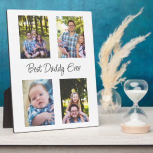 Personalised Best Daddy Ever Photo  Plaque