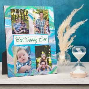Personalised Best Daddy Ever Photo  Plaque