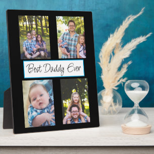 Personalised Best Daddy Ever Photo  Plaque