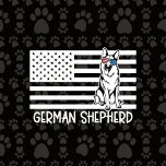 Personalised Best Dog Dad Ever German Shepherd Glass Coaster<br><div class="desc">Personalise this awesome German Shepherd Best Dad Dog Ever design with your dogs name! Edit the top text to create your own message and add your dogs name under the flag. Great gift for the dog loving dad of a German Shepherd!</div>