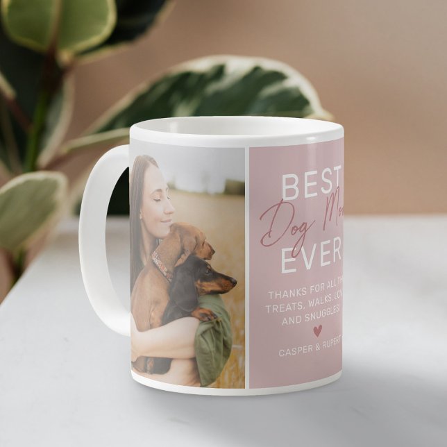 Personalised “Best Dog Mum Ever” Photo Coffee Mug (Creator Uploaded)