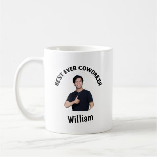 Personalised Best Ever Coworker   Photo Coffee Mug