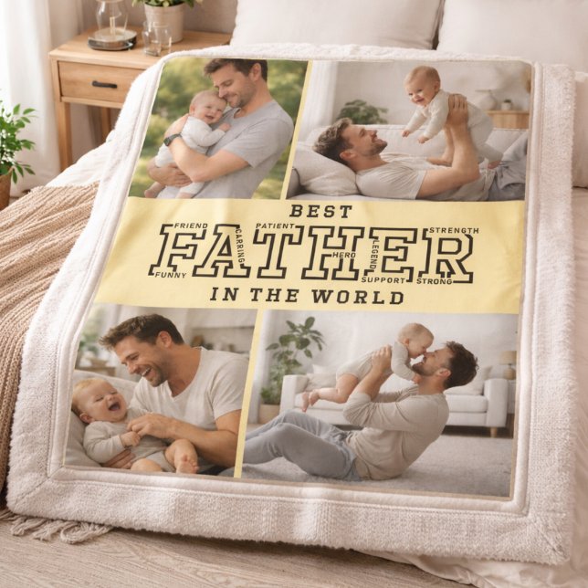 Personalised Best Father’s Day | Custom daddy Fleece Blanket (Personalized Best Father’s Day | Custom daddy Fleece Blanket)