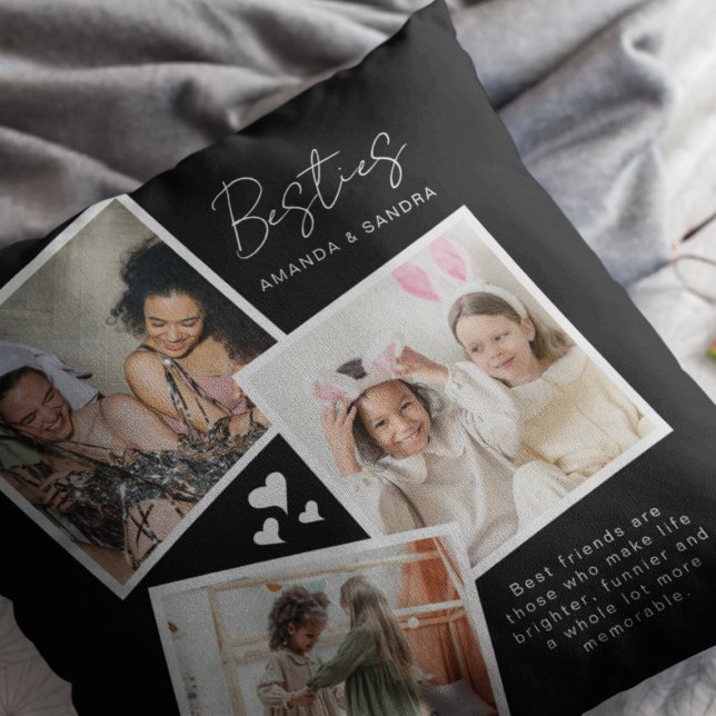 Personalised Best Friend 3 Photo Cushion (Creator Uploaded)