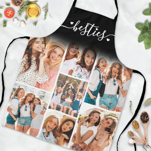 Personalised Best Friend BFF Photo Collage Apron