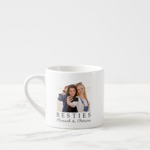 Personalised Best Friend BFF Photo Script Espresso Cup
