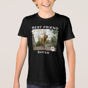 Personalised Best Friend Dog Photo Tri-Blend Shirt