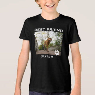 Personalised Best Friend Dog Photo Tri-Blend Shirt
