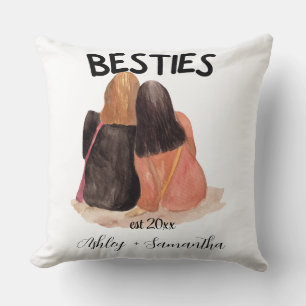 Personalised best friend est friendship cushion