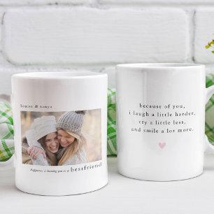 Personalised Best Friend Photo Quote Mug
