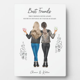 Personalised Best Friend Print, Xmas Gift Plaque