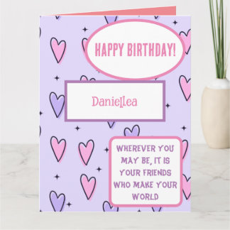 Personalised Best Friend Quote Birthday Card