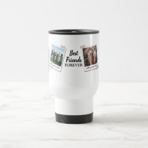 Personalised Best Friends 4 Photo Custom Collage Travel Mug