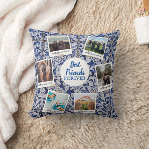 Personalised Best Friends 6 Photo Custom Collage Cushion