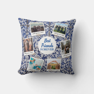 Personalised Best Friends 6 Photo Custom Collage Cushion