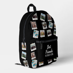Personalised Best Friends 6 Photo Custom Collage Printed Backpack