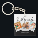 Personalised Best Friends BFF Bestie Script Simple Key Ring<br><div class="desc">Personalised Best Friends BFF Bestie Script Simple</div>