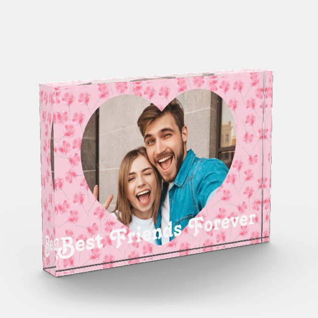 Personalised Best Friends forever Photo Block (Left)