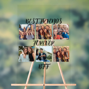 Personalised "Best Friends Forever" Photo Template Acrylic Sign