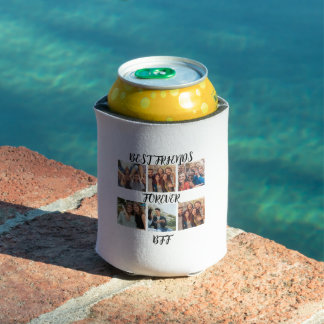 Personalised "Best Friends Forever" Photo Template Can Cooler