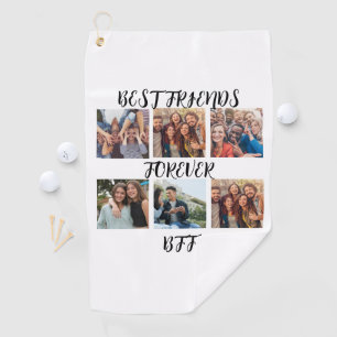 Personalised "Best Friends Forever" Photo Template Golf Towel