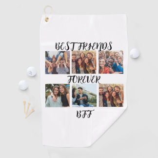 Personalised "Best Friends Forever" Photo Template Golf Towel