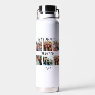 Personalised "Best Friends Forever" Photo Template Water Bottle