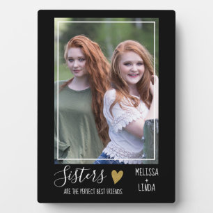 Personalised Best Friends Sister Quote Photo Plaque