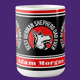 Personalised Best German Shepherd Dad Ever Coffee Mug