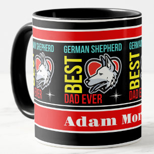 Personalised Best German Shepherd Dad Ever Mug