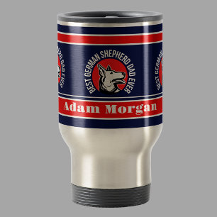Personalised Best German Shepherd Dad Ever Travel Mug