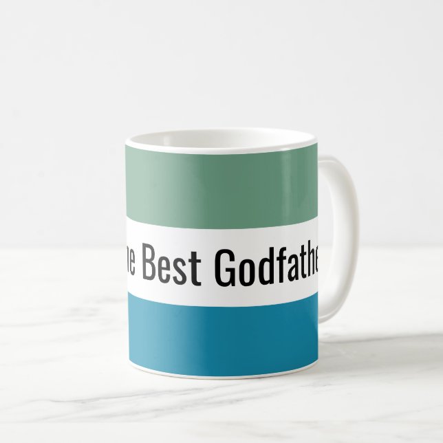 Personalised Best Godfather Mug (Front Right)