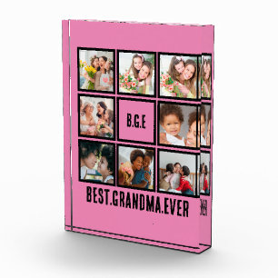 Personalised Best Grandma Ever 8 Photo Collage