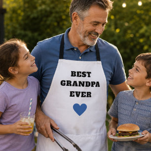 Personalised Best Grandpa Ever BBQ Grilling Apron