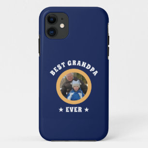 Personalised Best Grandpa Ever Custom Family Photo iPhone 11 Case