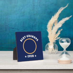 Personalised Best Grandpa Ever Custom Family Photo Plaque