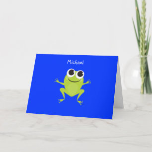 Personalised Best Life FROG Notecard