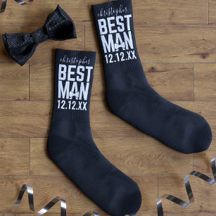 Personalised Best Man Bachelor Party Wedding Socks