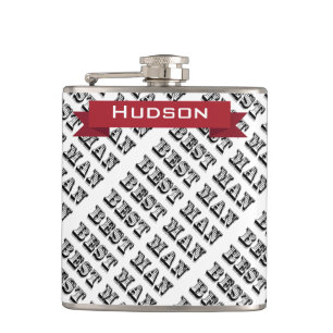 Personalised Best Man Flask
