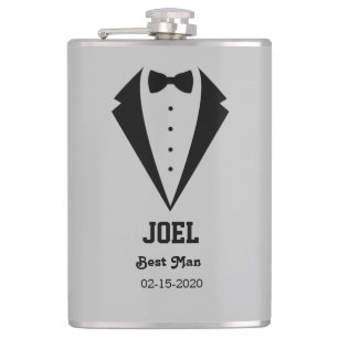 Personalised Best Man Gift Hip Flask