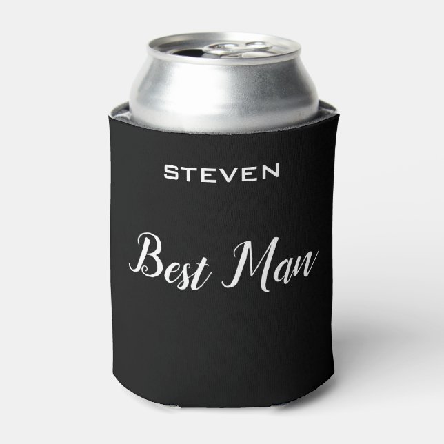 Personalised Best Man gift Wedding party gifts Can Cooler (Can Front)