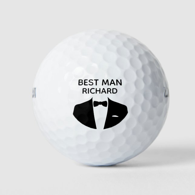Personalised Best Man Golf Balls (Front)