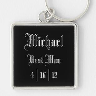Personalised Best Man Keychain