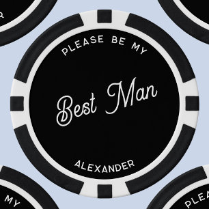 Personalised Best Man Proposal Poker Chips