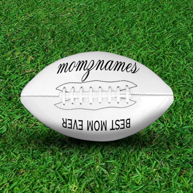 Personalised Best Mum Ever Calligraphy Name American Football (Creator Uploaded)